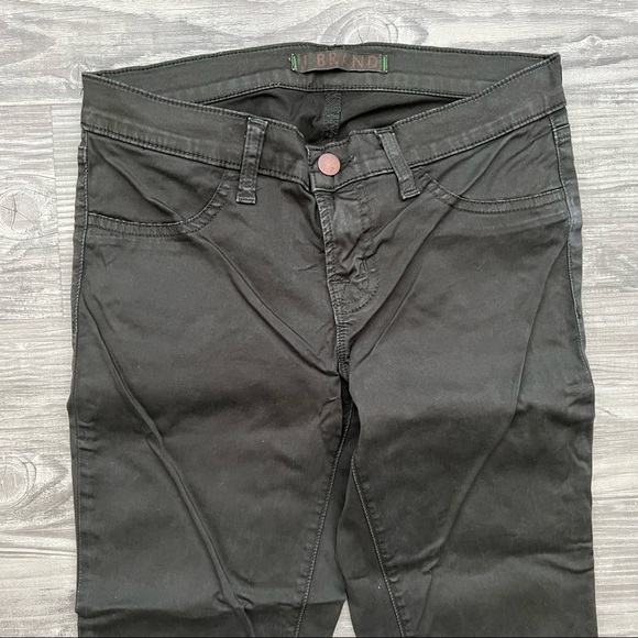 J BRAND Dark Army Green Super Stretch Skinny Jegging Size 26 - Picture 4 of 5